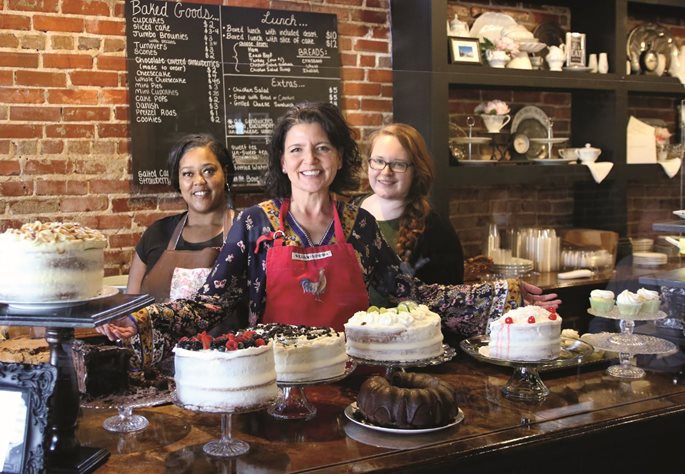 Amber Anderson and the crew at FPH Bakery in Union Springs, Alabama Amber Anderson and the crew at FPH, also known as French Press.