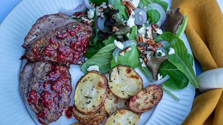 The Hunter's Table // Pan-Seared Sharptail Grouse with Raspberry Sauce