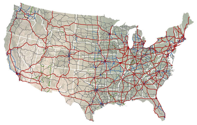 US Highway System map
